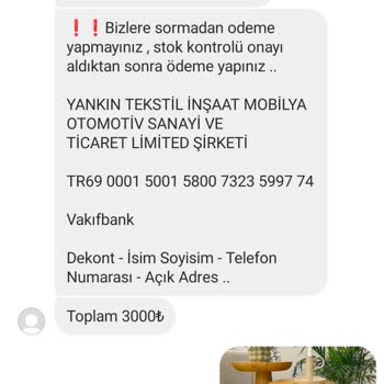 Ay Ahşap Ev Dekorasyon (Yildirim.sehpa) Ürünüm Gelmedi, Mağduriyet Yaşıyorum!