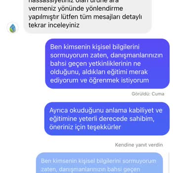 Rahik-i Mahtum Rahiki M Ürünleri Cildime Zarar Verdi-müşteri Temsilcisi Mağduriyeti