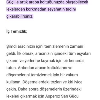Asperox Yanıltıcı Bilgi Yüzünden Araç Koltuğu Mahvoldu