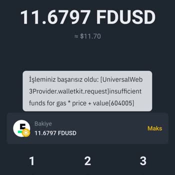 Binance Web3 Cüzdanından Para Çekemiyorum