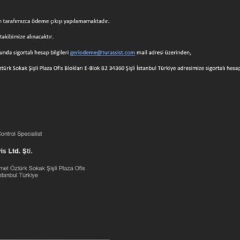 Tur Assist Asistans Tur Assist İn Hatalı Bilgi Verdiği Halde Arkasında Durmaması