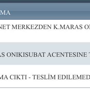 Kuryenet Kahramanmaraş Evde Olmama Rağmen Ulaşamadık Dendi.