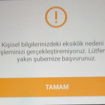 VakıfBank Mobil E Giriş Yapılamıyor Kişisel Bilgiler İle İlgili Sorun.