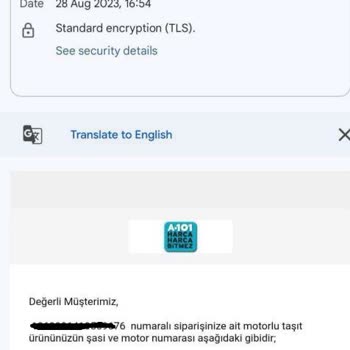A101 6 Aydır Teslim Edilemeyen Motor