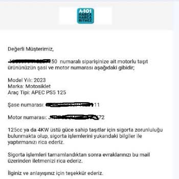 A101 6 Aydır Teslim Edilemeyen Motor