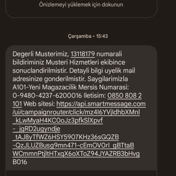 A101 Ürün İadesi Almıyor Oyalıyor