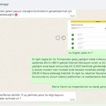 Millenicom' A Selam Verdik Borçlu Çıktık