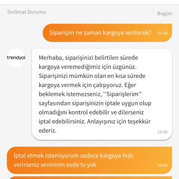 Trendyol Müşterilerle İlgilenmiyor. Müşteri Hizmetleri Bakmıyor Bile