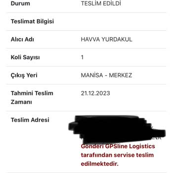 VsOutlet Zamanında Teslim Edilemeyen Kargo.