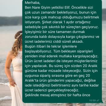 Nare Giyim Sipariş Gönderiminde Yaşanan İletişim Ve Teslimat Problemleri