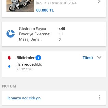 Sahibinden İlanım Acemice Askıya Alınmış