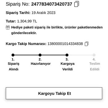 Kargom Sende Firması Ürünümü Teslim Etmedi