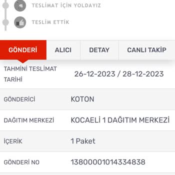 Kargom Sende Firması Ürünümü Teslim Etmedi