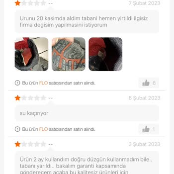 FLO Ayakkabı FLO'dan Aldığım Bot Kusurlu Çıktı.