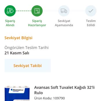 Avansas Siparişi Teslim Etmedi