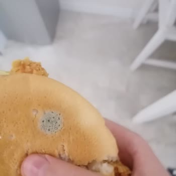 KFC' Nin Küflü Hamburger Ekmeği