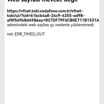 Vodafone Net  İnternetinde Sürekli Kesinti Yaşıyorum