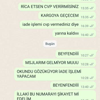 Baggy Butik İade Sürecinde Mağduriyet Yaşıyorum