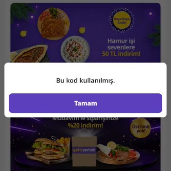 GetirYemek Sürekli Aynı Hataları Alıyorum Kodlarda