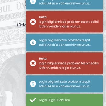 İstanbul Üniversitesi AUZEF Sistem Hatası