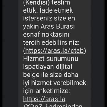 Aras Kargo Ürün Yok İlgilenen Yok Şikayet Hattında Muhatap Yok