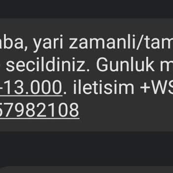 Ucerc.com Yarı Zamanlı/ Tam Zamanlı İse Seçildiniz Mesajı
