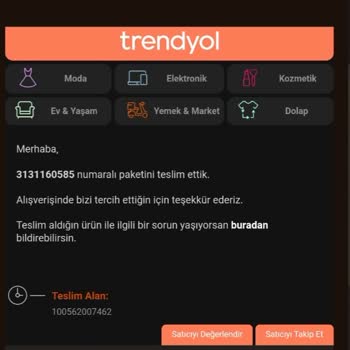 Sürat Kargo Başkasına Teslim Edilmiş Siparişim