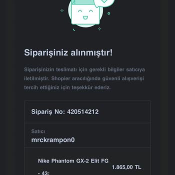 MRC Krampon Teslim Edildi Diyor Ama Ürün Ortada Yok