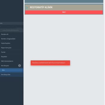 Afyonkarahisar Sağlık Bilimleri Üniversitesi Diş Hekimliği Fakültesi Diş Dolgusu Randevusu Açılmıyor