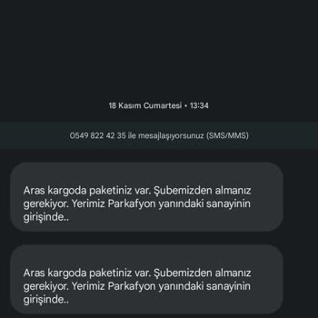 Aras Kargo Afyonkarahisar Kocatepe Ve Organize Sanayi Şubeleri