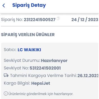 LC Waikiki Sipariş İptali Ve Para İadesi