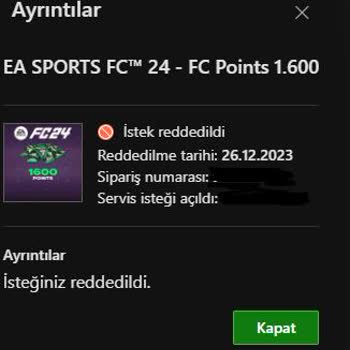 Microsoft Para İadesi Talebi