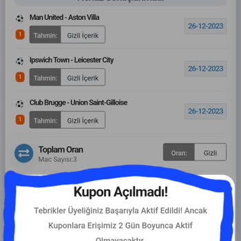 Deplasman Uygulaması Üyelik Aktivasyonu Ve Erişim Sorunu