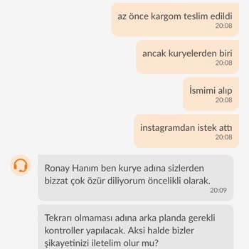 Trendyol Express Kargo Teslimatında Uygunsuz Davranış