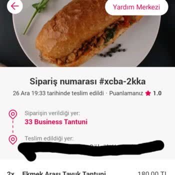 Yemeksepeti Aldatıcı Fotoğraf İle Ekmek Arası Satışı