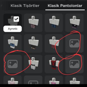 ROBLOX Silinmiş Giysilerin Robuxu Bana Gelmiyor