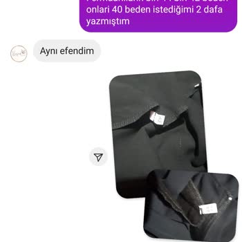 Kevser Ferace Yanlış Beden Gönderimi