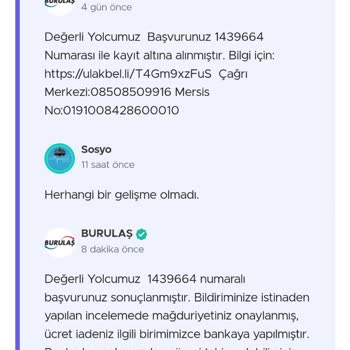 BURULAŞ Paramı 1 Aydır İade Etmiyor