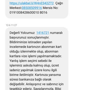 BURULAŞ Paramı 1 Aydır İade Etmiyor