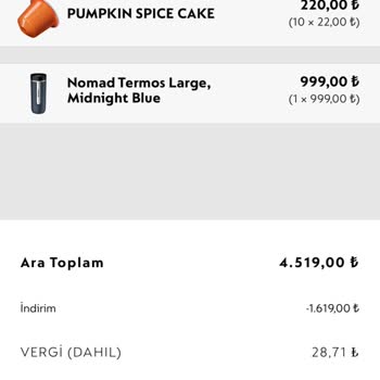 Nespresso Eksik Ürün Teslimi