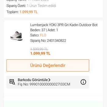 FLO Mağazası Teslim Edilmeyen Ürün