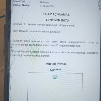 Vestel Çözülmeyen TV Sorunu