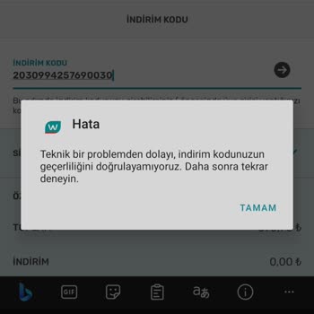 Watsons Kupon Kodu Çalışmıyor