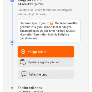ebebek Kargomdan Haber Alamıyorum