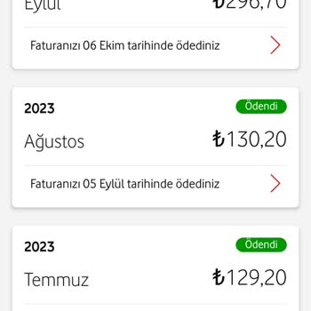 Vodafone Fatura Tutar Artışı, Faturaya Eklenen Servis Ücreti