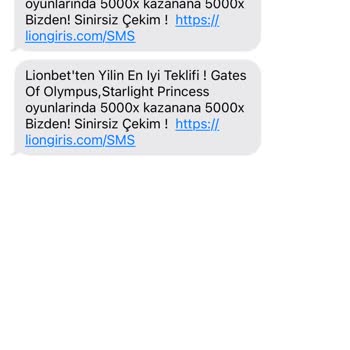 Vodafone +44 Ve +49lu Bahis Mesajları