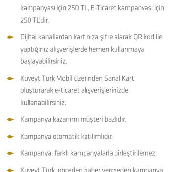 Kuveyt Türk Sağlam Kart Troy E-ticaret Kampanyası Yatırılmayan 250₺ Altın Puan Hk.