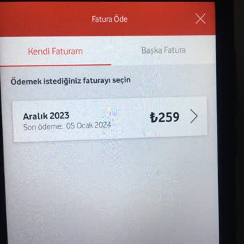 Vodafone Faturalı Hat Mağduriyet