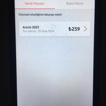 Vodafone Faturalı Hat Mağduriyet