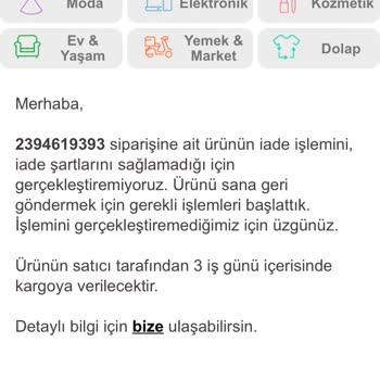 Trendyol İade Mağduriyeti Yaşatıyor